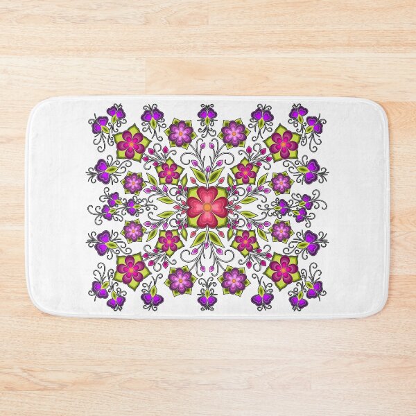 Item preview, Pink and Purple Ojibwe Florals designed and sold by ojiberishdsgns.