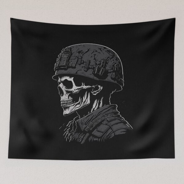 Item preview, Grim Reaper Army Combat Skull Military Illustration designed and sold by wingstar.
