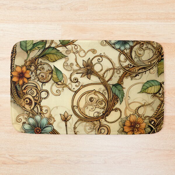 Item preview, Steampunk Flowers on old Manuscript designed and sold by BrandonArtWorld.