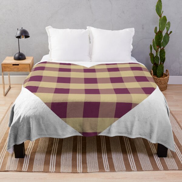 Item preview, Maroon and Gold Plaid Heart designed and sold by Allie Rockhill.