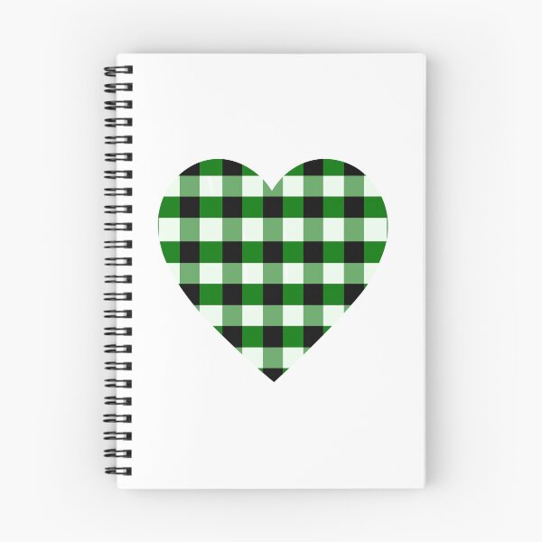 Item preview, Green and Black Plaid Heart designed and sold by Allie Rockhill.