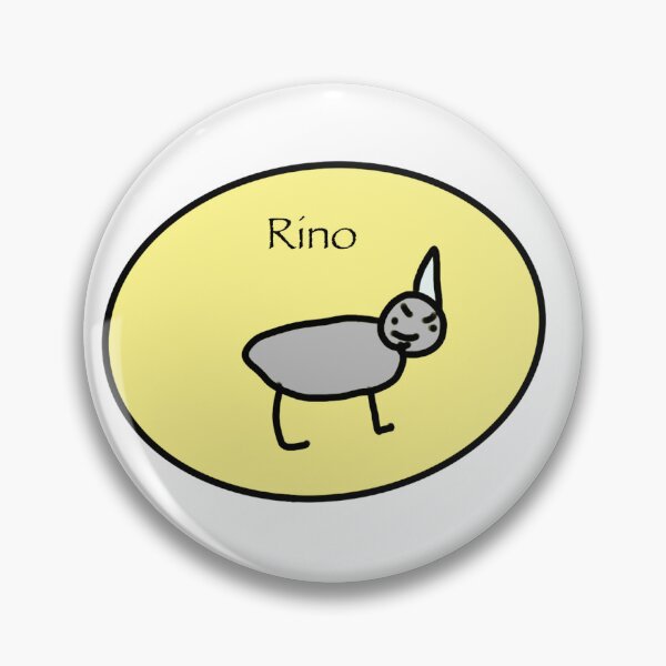 Item preview, Silly and funny rino designed and sold by TinyMan123.