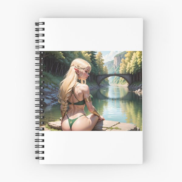 Item preview, Elfo joven junto al río designed and sold by Ody2000.