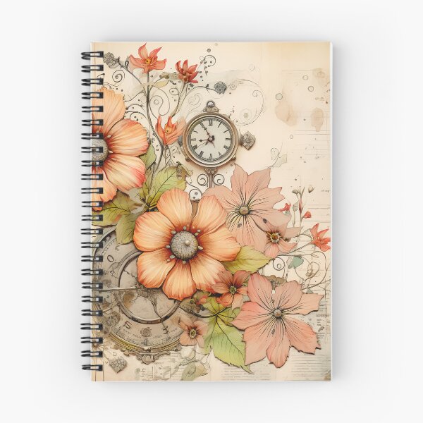 Item preview, Steampunk Flowers on old Manuscript designed and sold by BrandonArtWorld.