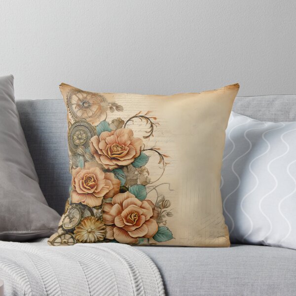 Item preview, Steampunk Flowers on old Manuscript designed and sold by BrandonArtWorld.