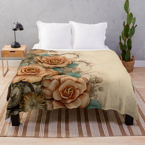 Item preview, Steampunk Flowers on old Manuscript designed and sold by BrandonArtWorld.