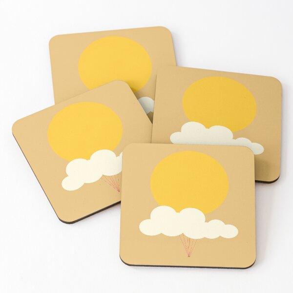 Item preview, Sun Behind Rising Parachute Clouds designed and sold by Lovegrass Prints.
