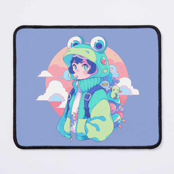 Item preview, Kawaii Frog Anime Boy designed and sold by RibbitFans101.