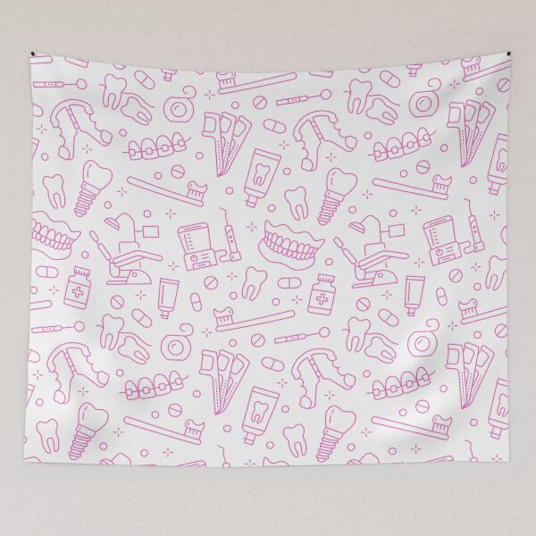 Item preview, Dental pink pattern for dentistry lovers designed and sold by DentalBabe.