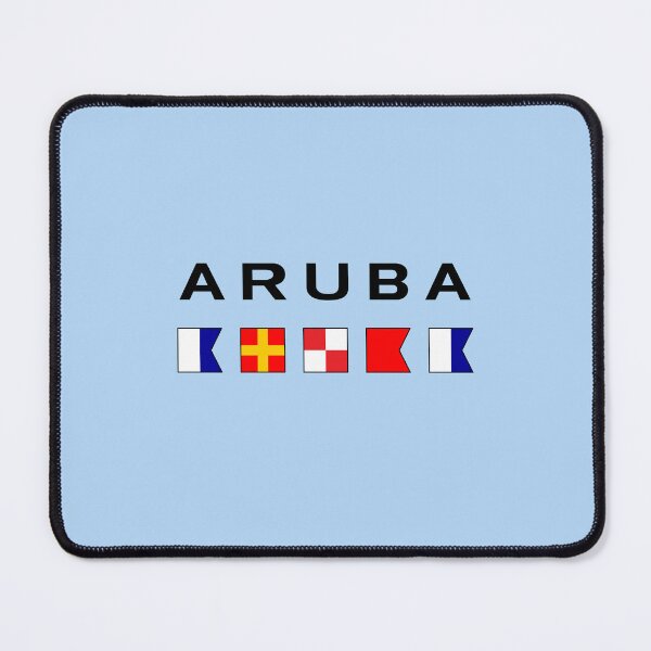 Item preview, Aruba Maritime Nautical Signal Flags Light-Color designed and sold by TinyStarAmerica.