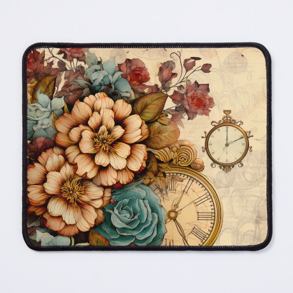 Item preview, Steampunk Flowers on old Manuscript designed and sold by BrandonArtWorld.