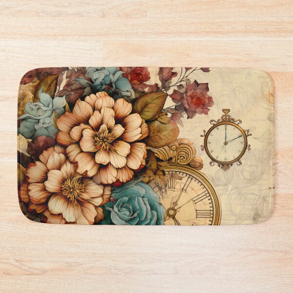 Item preview, Steampunk Flowers on old Manuscript designed and sold by BrandonArtWorld.