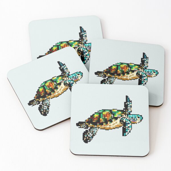 Item preview, Pixel Art Sea Turtle - Ocean Explorer designed and sold by pocketart2023.