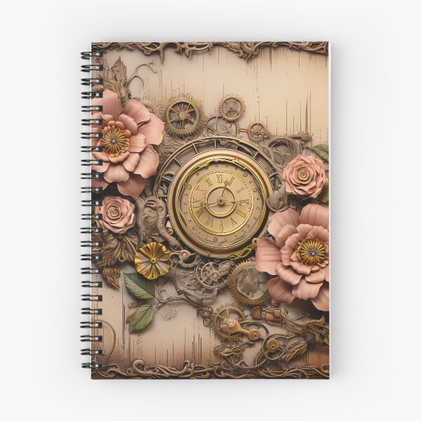 Item preview, Steampunk Flowers on old Manuscript designed and sold by BrandonArtWorld.