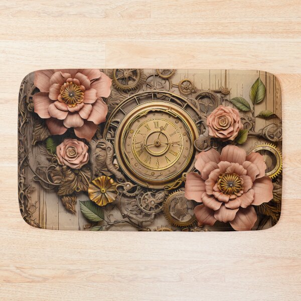 Item preview, Steampunk Flowers on old Manuscript designed and sold by BrandonArtWorld.
