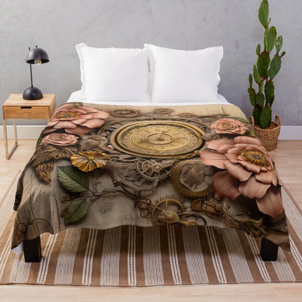 Item preview, Steampunk Flowers on old Manuscript designed and sold by BrandonArtWorld.