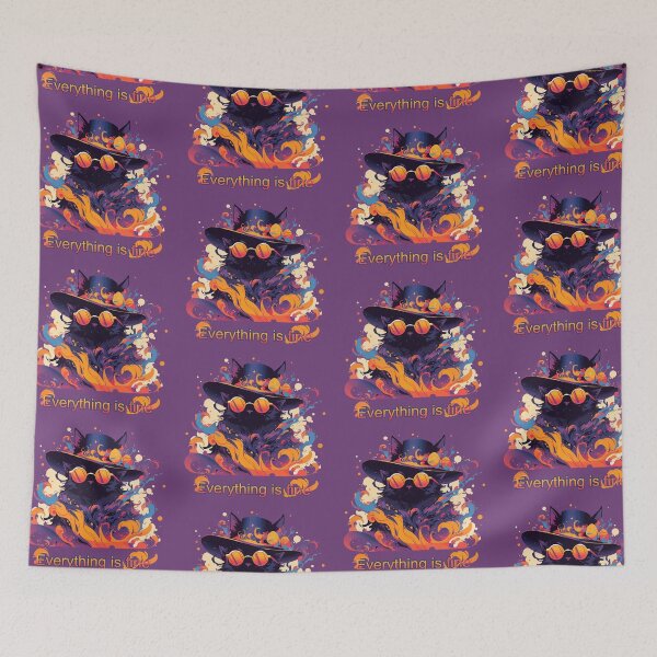 Item preview, Everything is fine fancy black cat designed and sold by etherElric.
