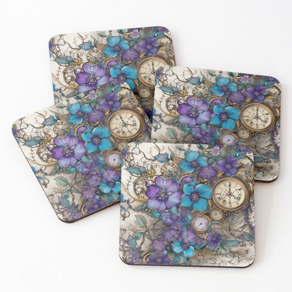 Item preview, Steampunk Flowers on old Manuscript designed and sold by BrandonArtWorld.
