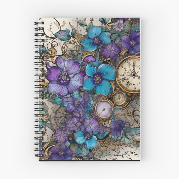 Item preview, Steampunk Flowers on old Manuscript designed and sold by BrandonArtWorld.