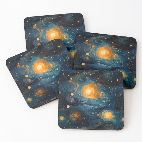 Item preview, Van Gogh Starry Night Outer Space Pattern 8 designed and sold by DigitalPatternx.
