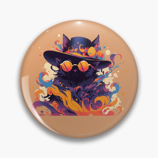 Item preview, A fancy black cat ready for the summer designed and sold by etherElric.