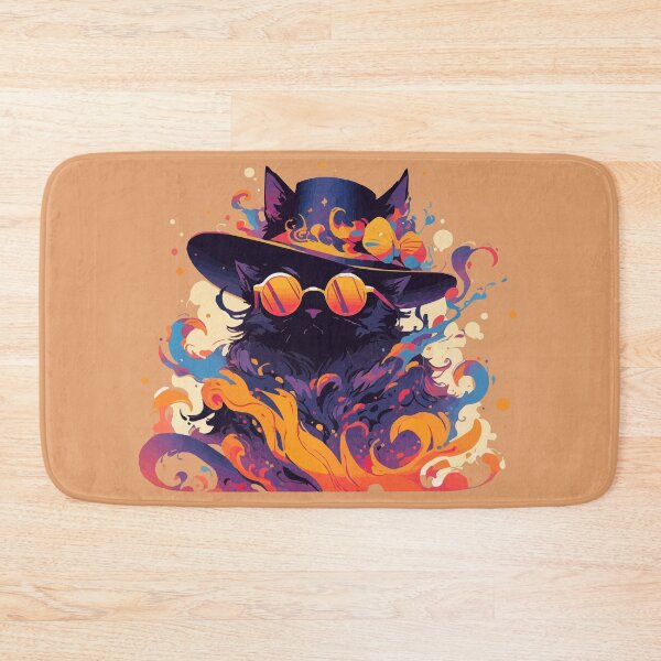 Item preview, A fancy black cat ready for the summer designed and sold by etherElric.