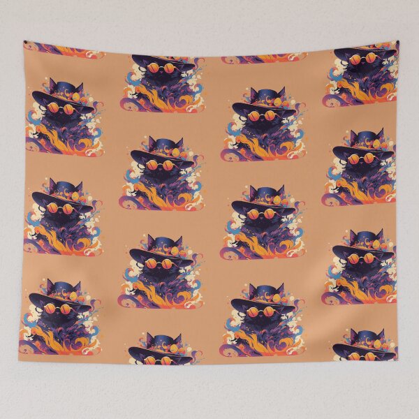 Item preview, A fancy black cat ready for the summer designed and sold by etherElric.