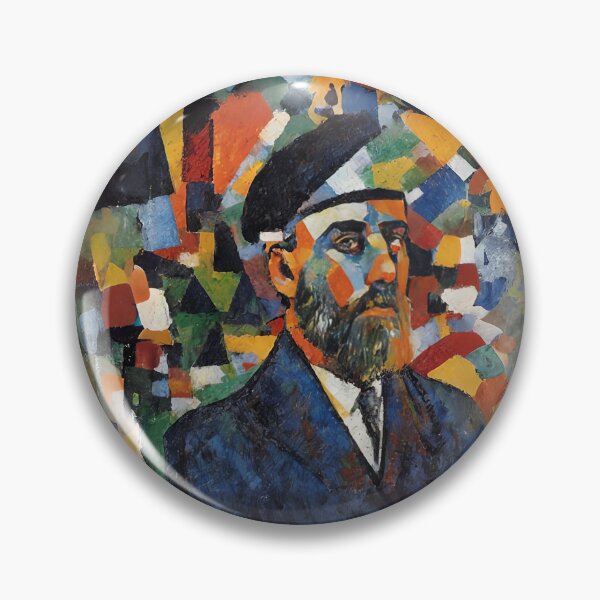 Item preview, Abstract painting of Theodor Herzl designed and sold by ArthurVandelay.