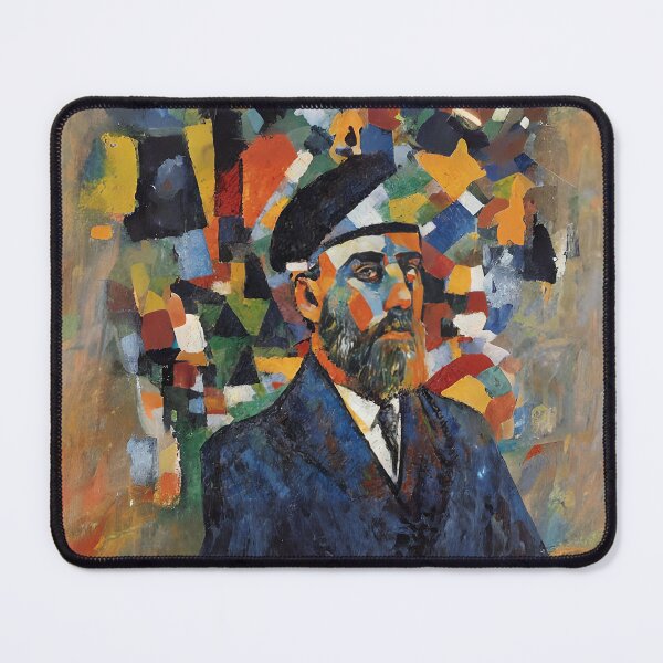 Item preview, Abstract painting of Theodor Herzl designed and sold by ArthurVandelay.
