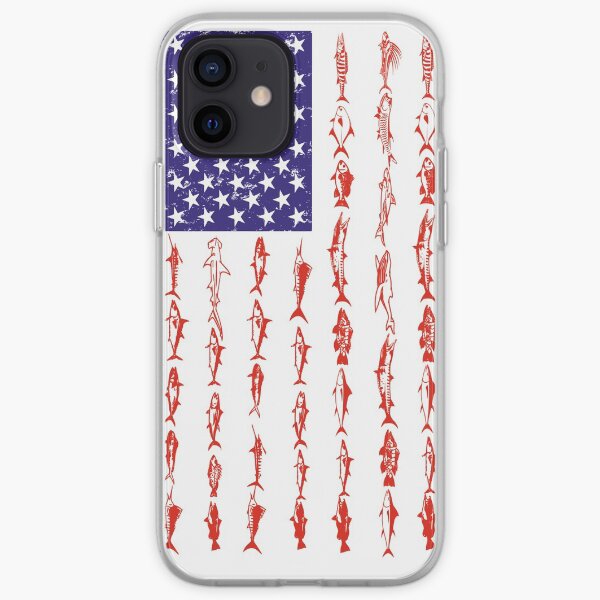 Patriotic Fishing Flag iPhone Soft Case