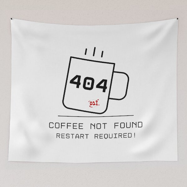 Item preview, 404 Error Coffee Not Found - Reboot your Style! / RoYuMi designed and sold by royumi.