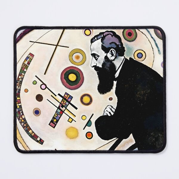 Item preview, Abstract painting of Theodor Herzl designed and sold by ArthurVandelay.
