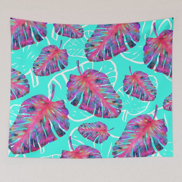 Item preview, Neon Leaf [Monstereo] on Aqua Blue designed and sold by RC-aRtY.