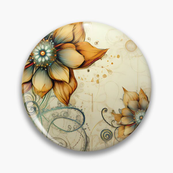 Item preview, Steampunk Flowers on old Manuscript designed and sold by BrandonArtWorld.