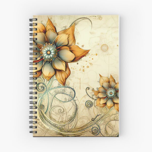 Item preview, Steampunk Flowers on old Manuscript designed and sold by BrandonArtWorld.