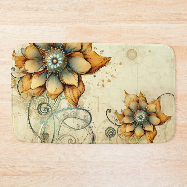 Item preview, Steampunk Flowers on old Manuscript designed and sold by BrandonArtWorld.