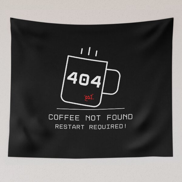 Item preview, 404 Error Coffee Not Found - Reboot your Style! (dark) / RoYuMi designed and sold by royumi.