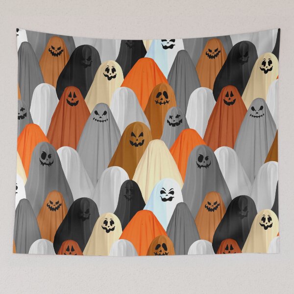 Item preview, Halloween 2023 Ghost Pattern Smile Scary Design shirts decor popular demand designed and sold by SandaArtDesign.