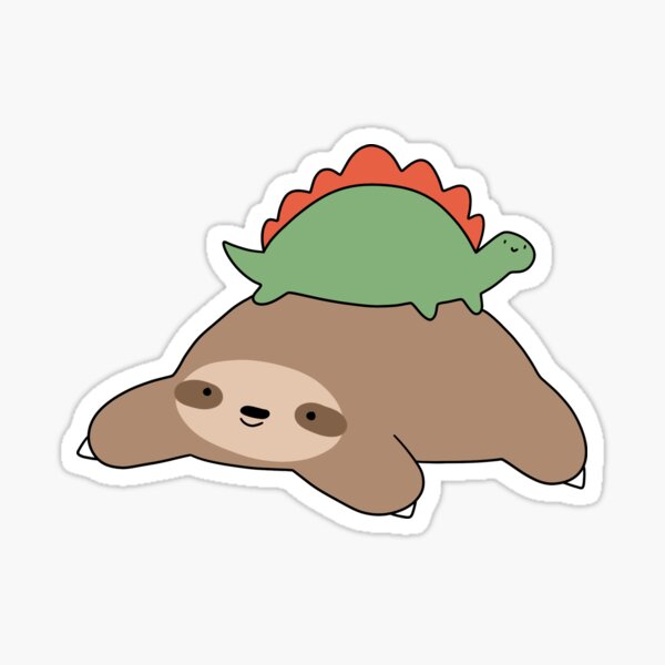 Item preview, Sloth and Little Stegosaurus  designed and sold by SaradaBoru.