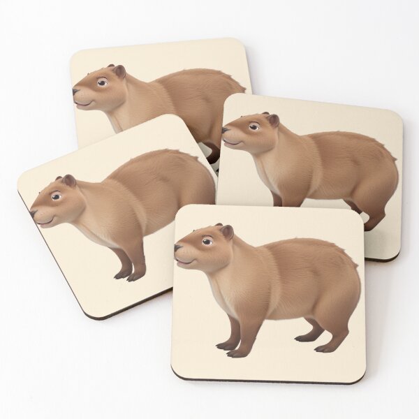 Item preview, Cute Capybara Animated 3D Style - Lovely designed and sold by ChickNickStudio.
