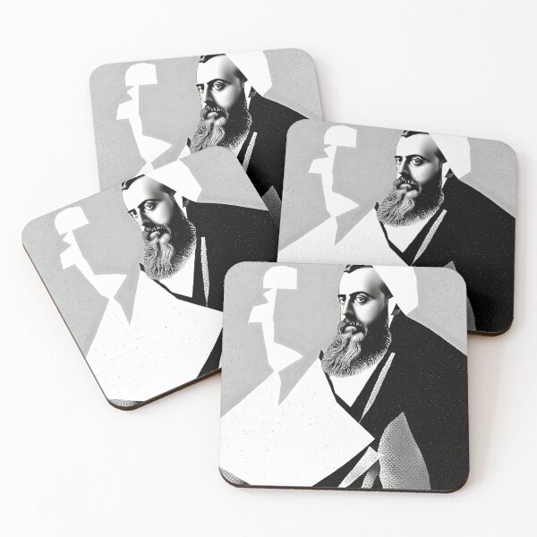 Item preview, Abstract painting of Theodor Herzl designed and sold by ArthurVandelay.