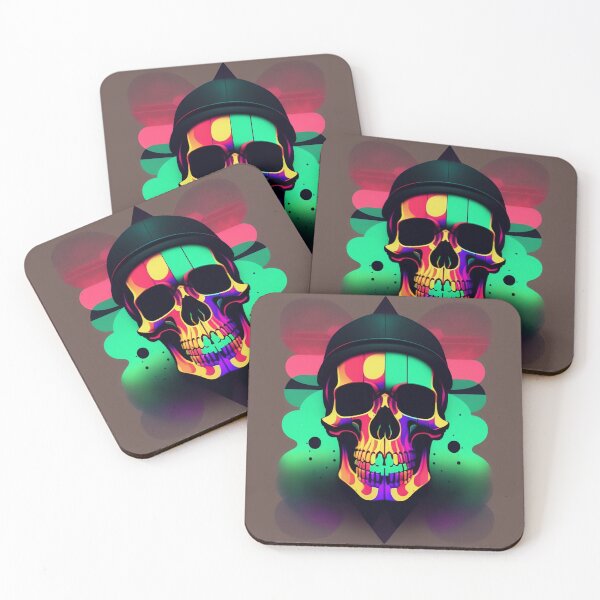 Item preview, Psychedelic Skull designed and sold by YumpTattoo.