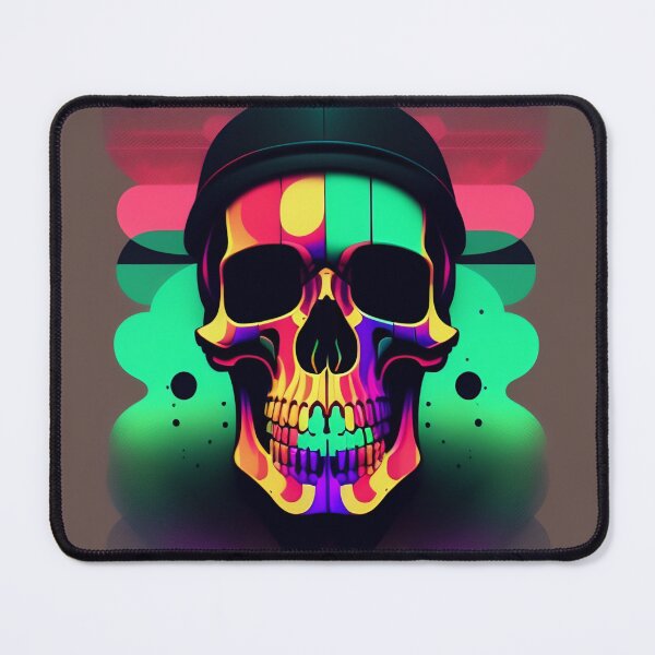 Item preview, Psychedelic Skull designed and sold by YumpTattoo.