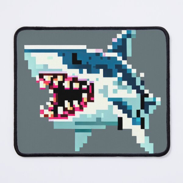 Item preview, Pixel Art Shark - Blue Bite designed and sold by pocketart2023.