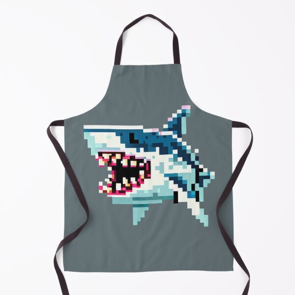 Item preview, Pixel Art Shark - Blue Bite designed and sold by pocketart2023.
