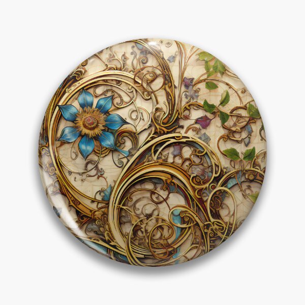 Item preview,  Steampunk Flowers on old Manuscript designed and sold by BrandonArtWorld.