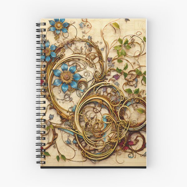 Item preview,  Steampunk Flowers on old Manuscript designed and sold by BrandonArtWorld.