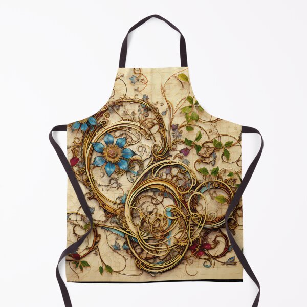 Item preview, Steampunk Flowers on old Manuscript designed and sold by BrandonArtWorld.