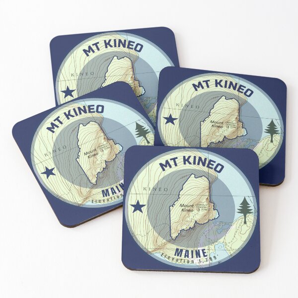 Item preview, Maine Mountain Map - Mt Kineo (No Border) designed and sold by Willz Designz.