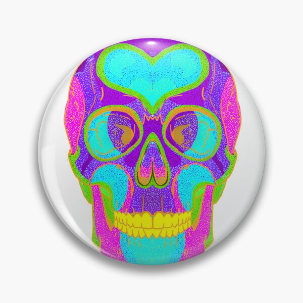 Item preview, Neon skull designed and sold by FunDipMoonieBoi.